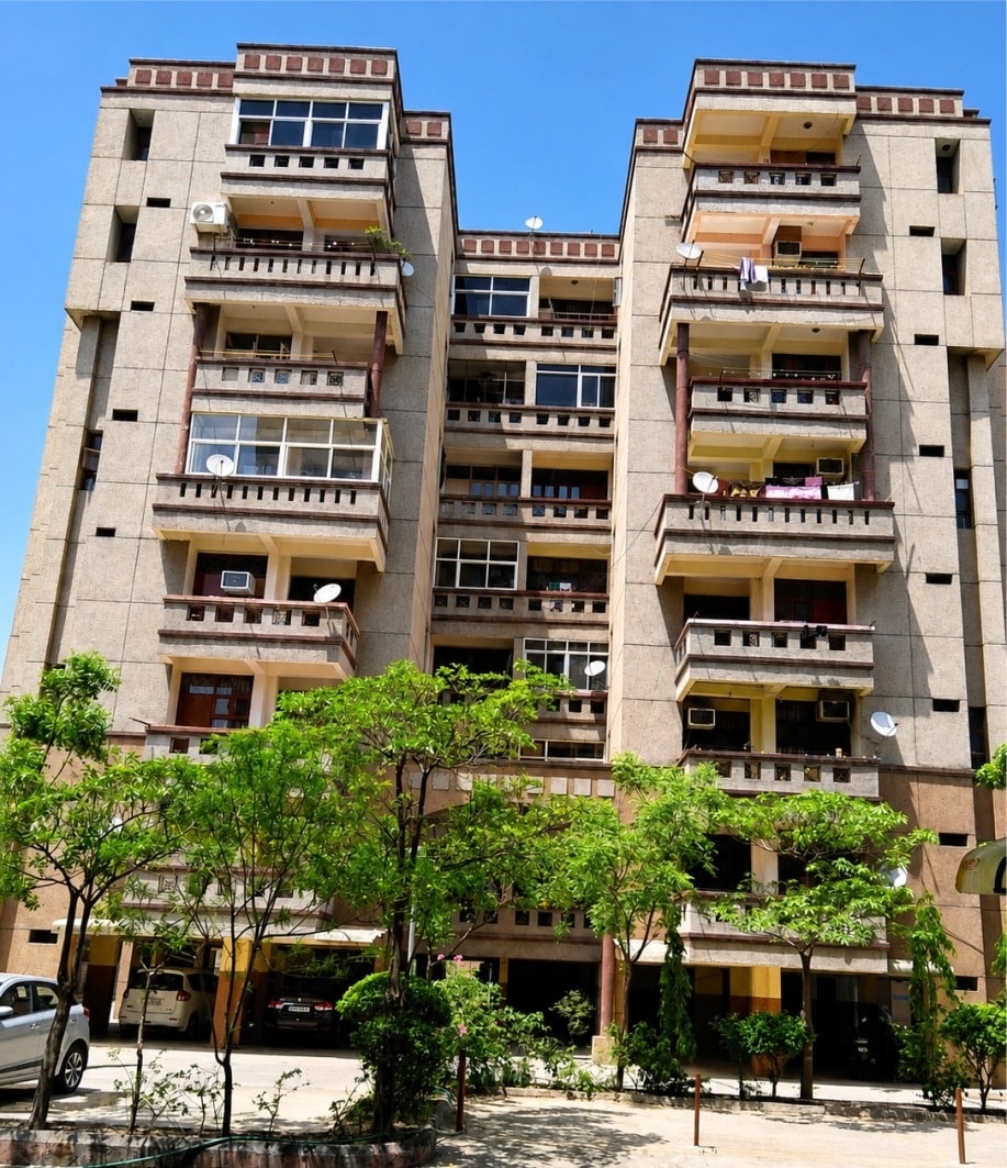 KW Engineers Park tower facade with balconies