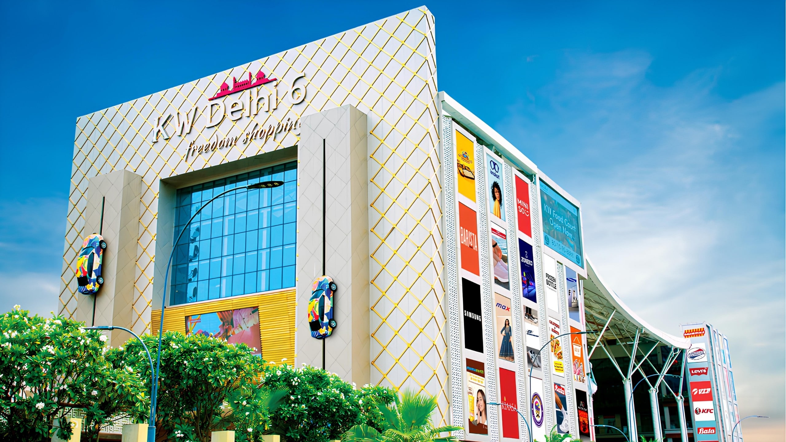 KW Delhi 6 — funnel-shaped commercial landmark in Raj Nagar Extension