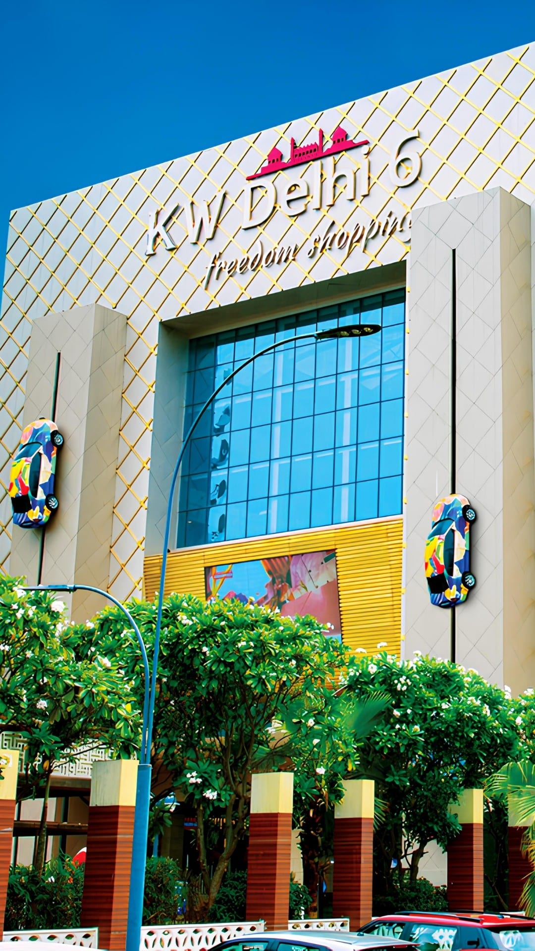 KW Delhi 6 — funnel-shaped commercial landmark in Raj Nagar Extension